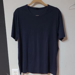 lululemon athletica Dark Blue Workout Short Sleeve Tee Size Large